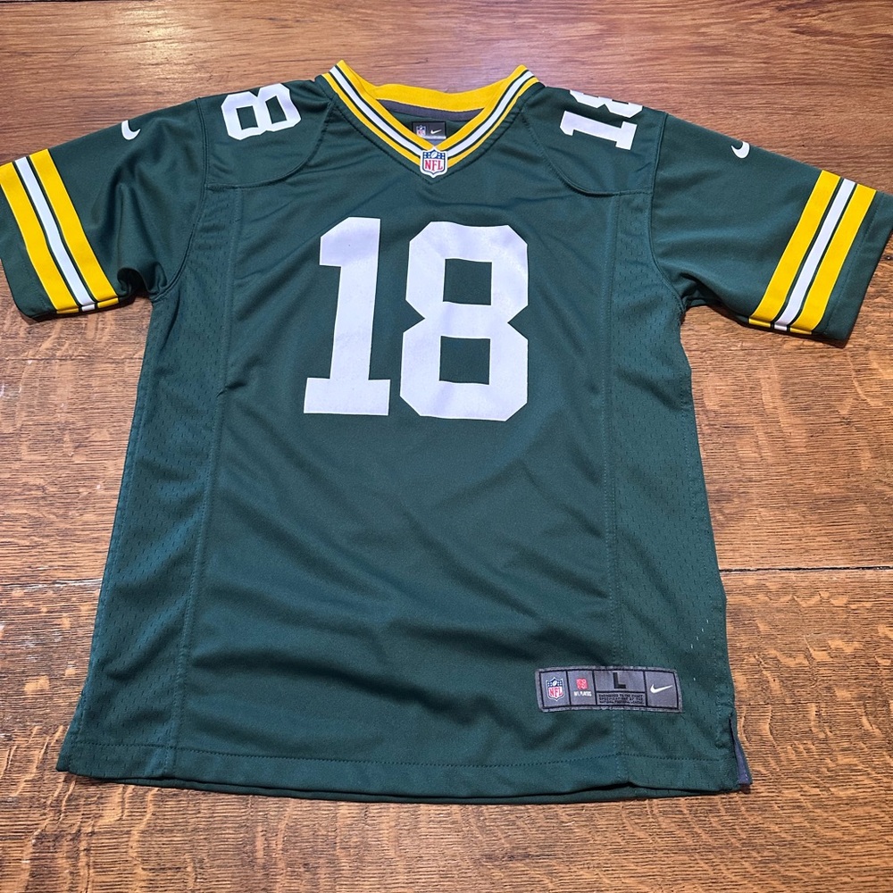 NFL Green Bay Packers #18 Randal Cobb‎ youth size 14-16